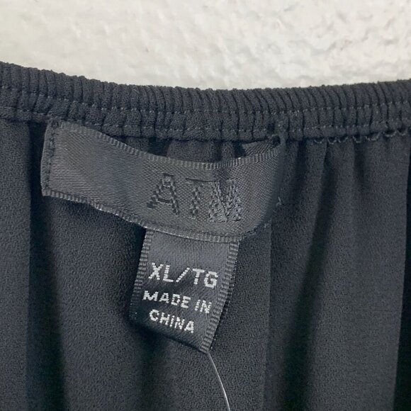 NWT ATM Crepe Georgette Off-the-shoulder Shift Dress - Picture 7 of 10